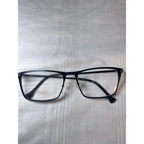 Police VPL600K Col. 0S08 Black Full Rim Eyeglasses FRAME ONLY 57-18-145-40mm - Picture 1 of 7
